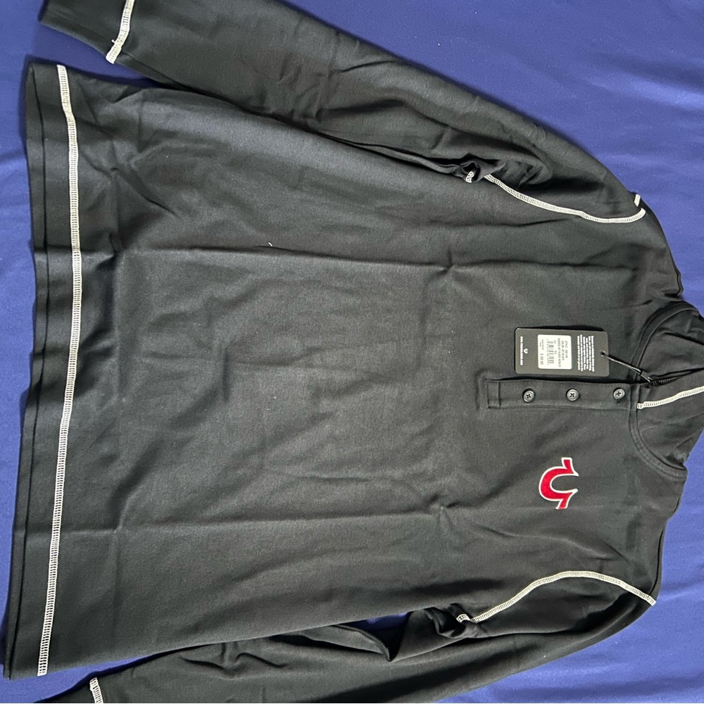 True Religion Black and Red Pullover Jacket